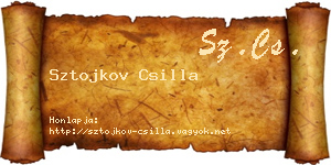 Sztojkov Csilla névjegykártya